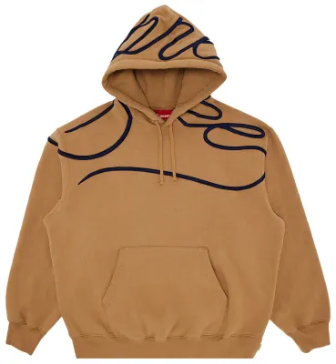 NEW SUPREME SHOULDER SCRIPT HOODED SWEATSHIRT