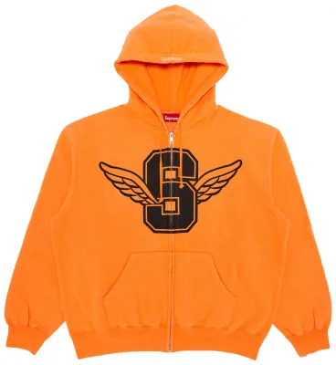 NEW SUPREME WINGS ZIP UP HOODED SWEATSHIRT