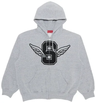 NEW SUPREME WINGS ZIP UP HOODED SWEATSHIRT