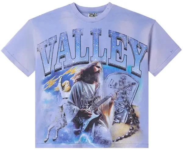 VALE HOLY METAL BLING TEE PERIWINKLE