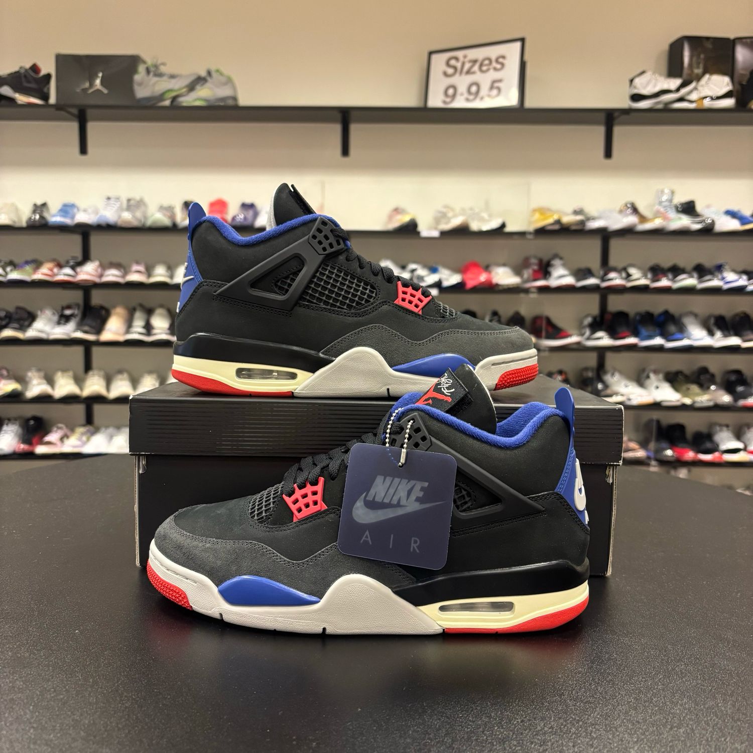 NEW AIR JORDAN 4 RETRO RARE AIR (WHITE LETTERING )