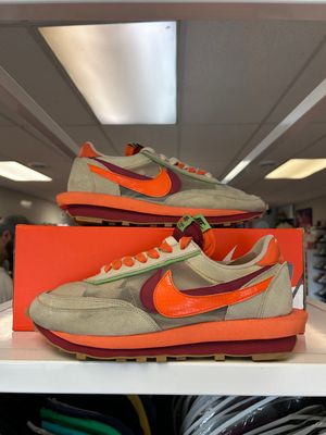 PO NIKE LD WAFFLE SACAI CLOT KISS OF DEATH NET ORANGE BLAZE SIZE 11