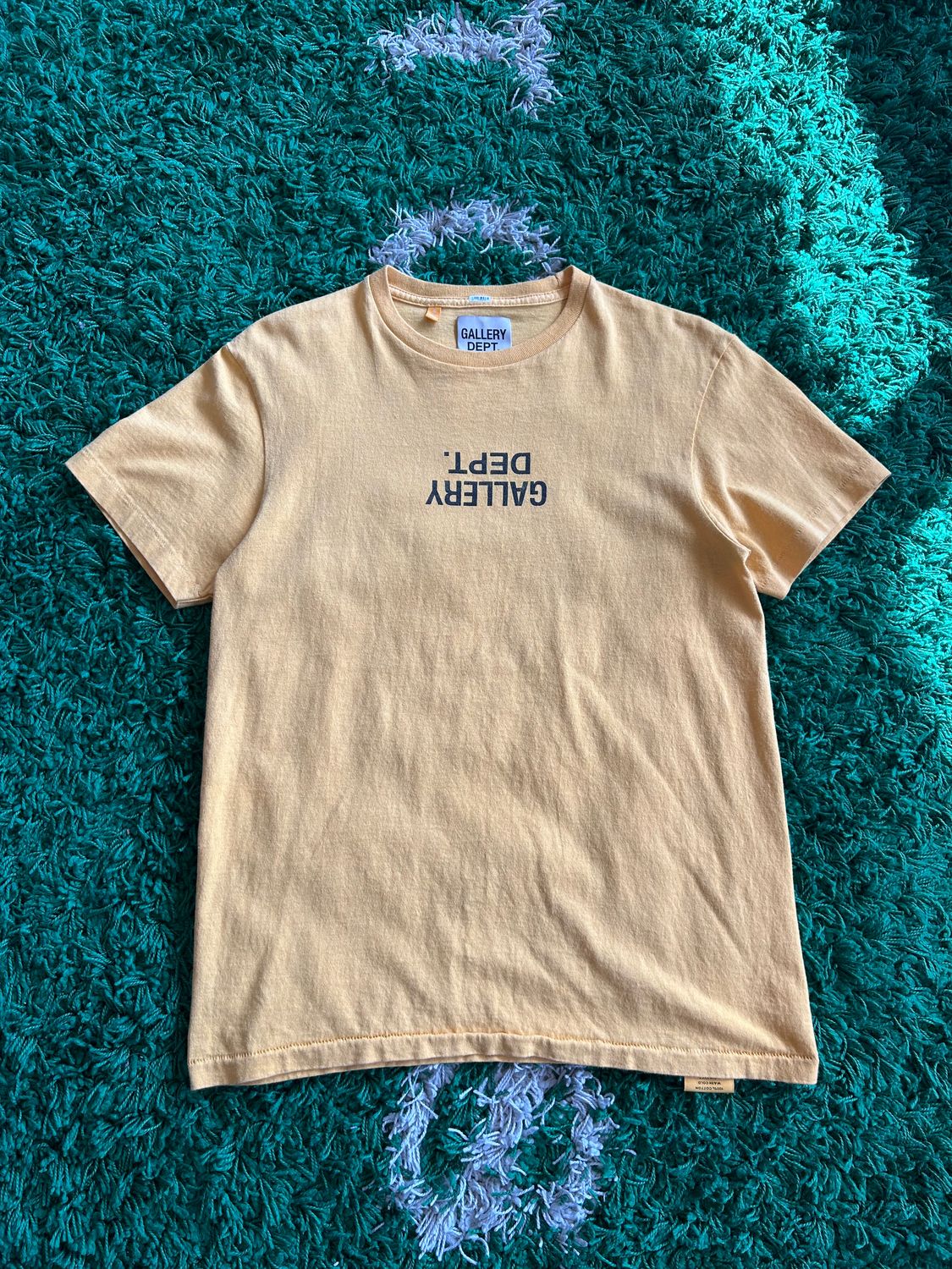 PO GALLERY DEPT. UPSIDE DOWN TEE YELLOW SIZE S