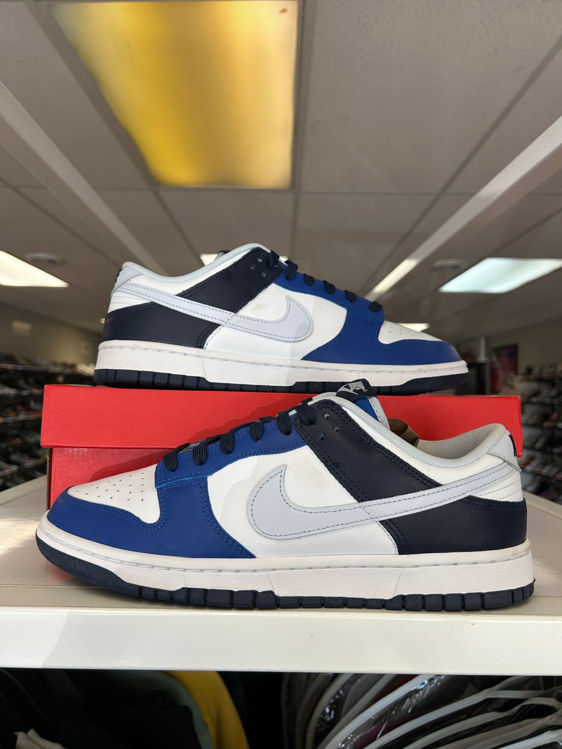 PO2 NIKE DUNK LOW GAME ROYAL NAVY SIZE 10.5