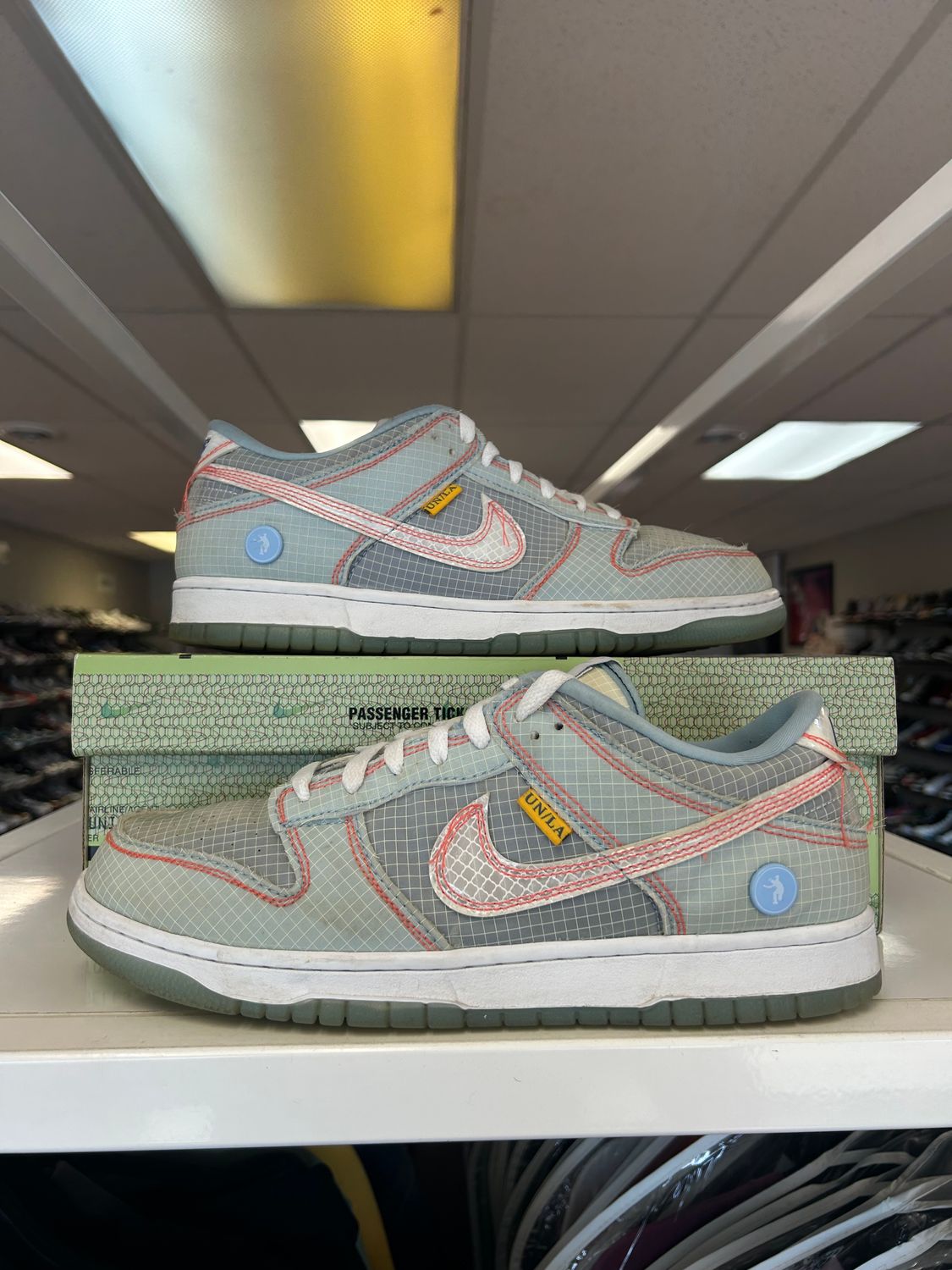 PO2 NIKE DUNK LOW UNION PASSPORT PACK ARGON SIZE 10.5