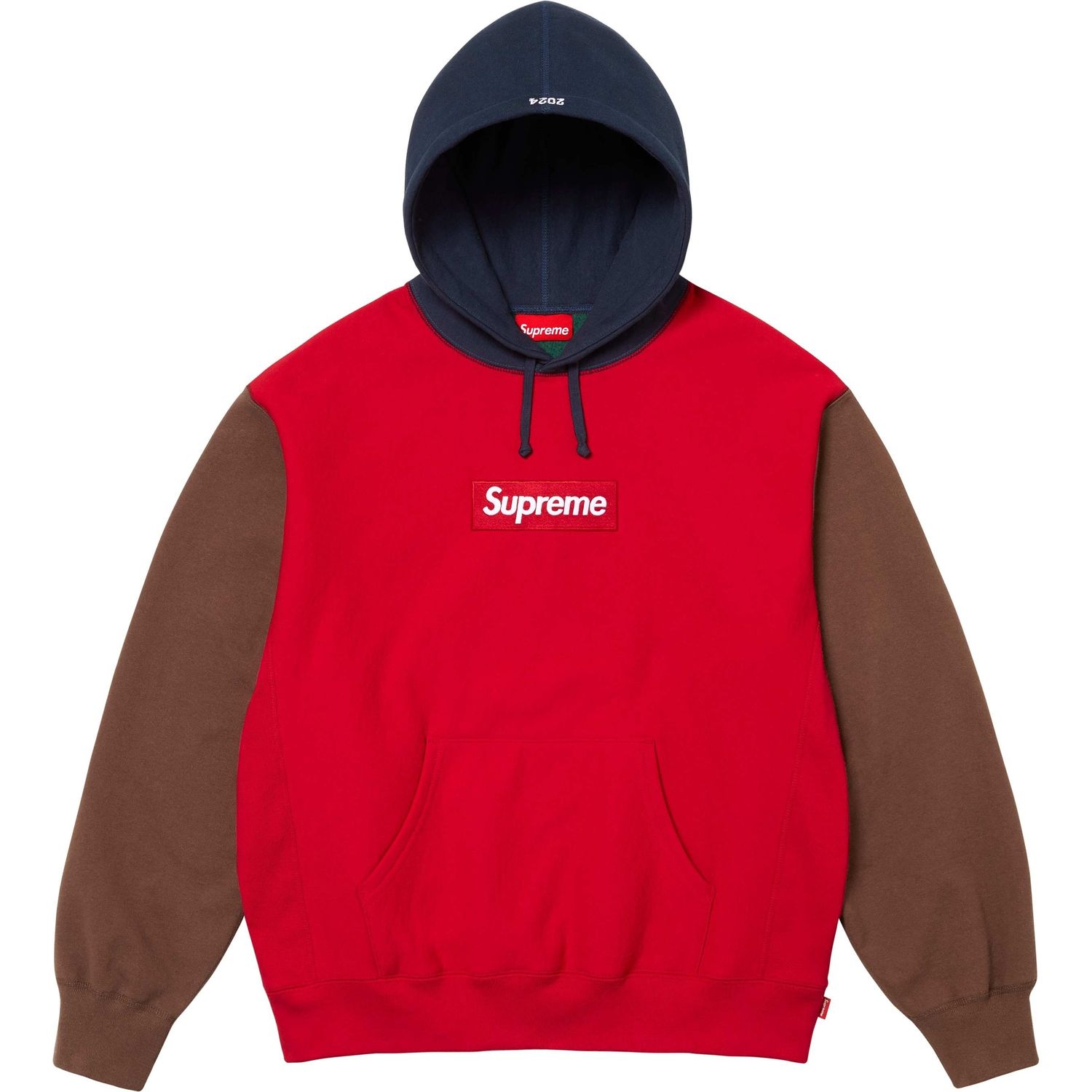 NEW SUPREME BOX LOGO HOODIE MULTICOLOR (FW24) SIZE XL