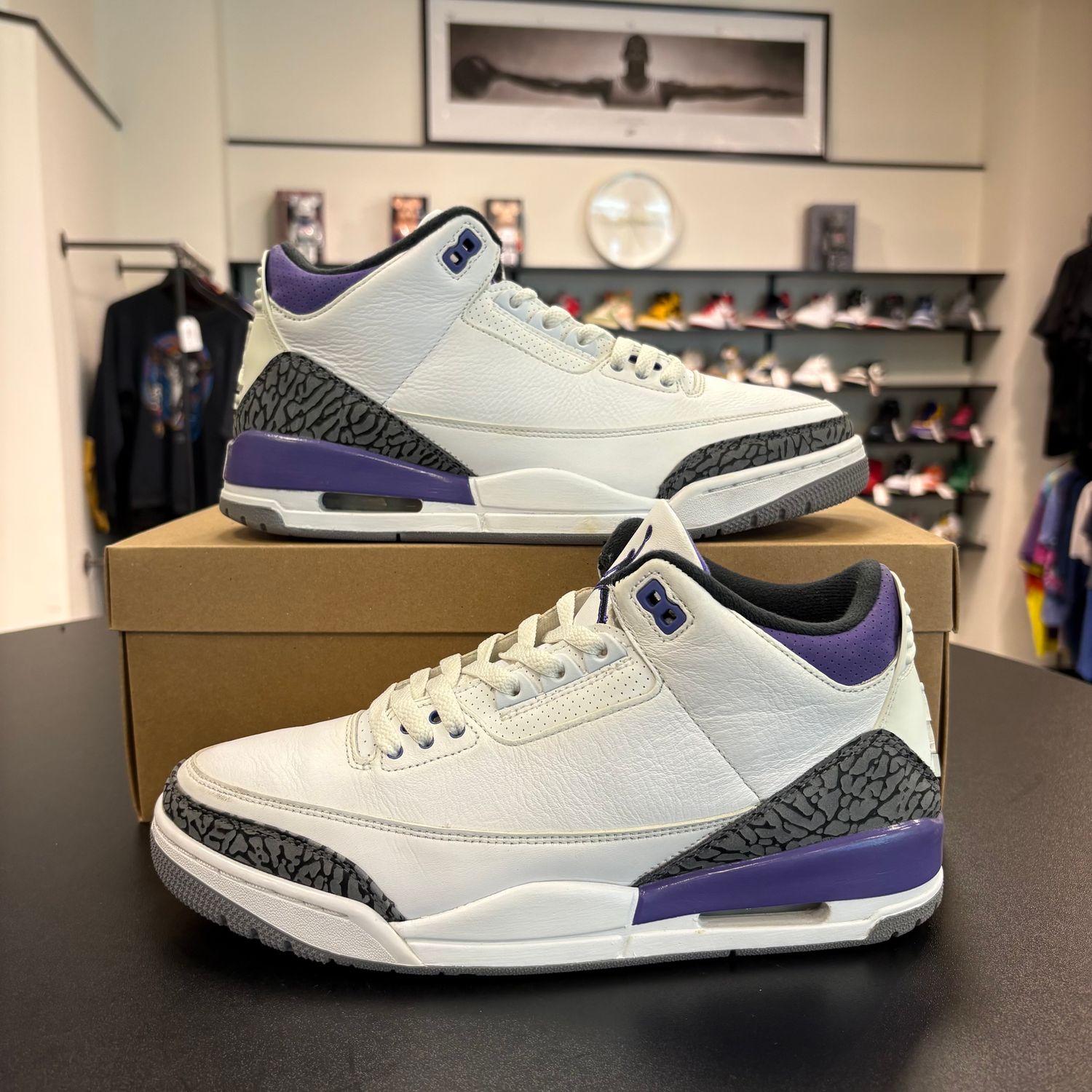 PONB AIR JORDAN 3 DARK IRIS SIZE 10