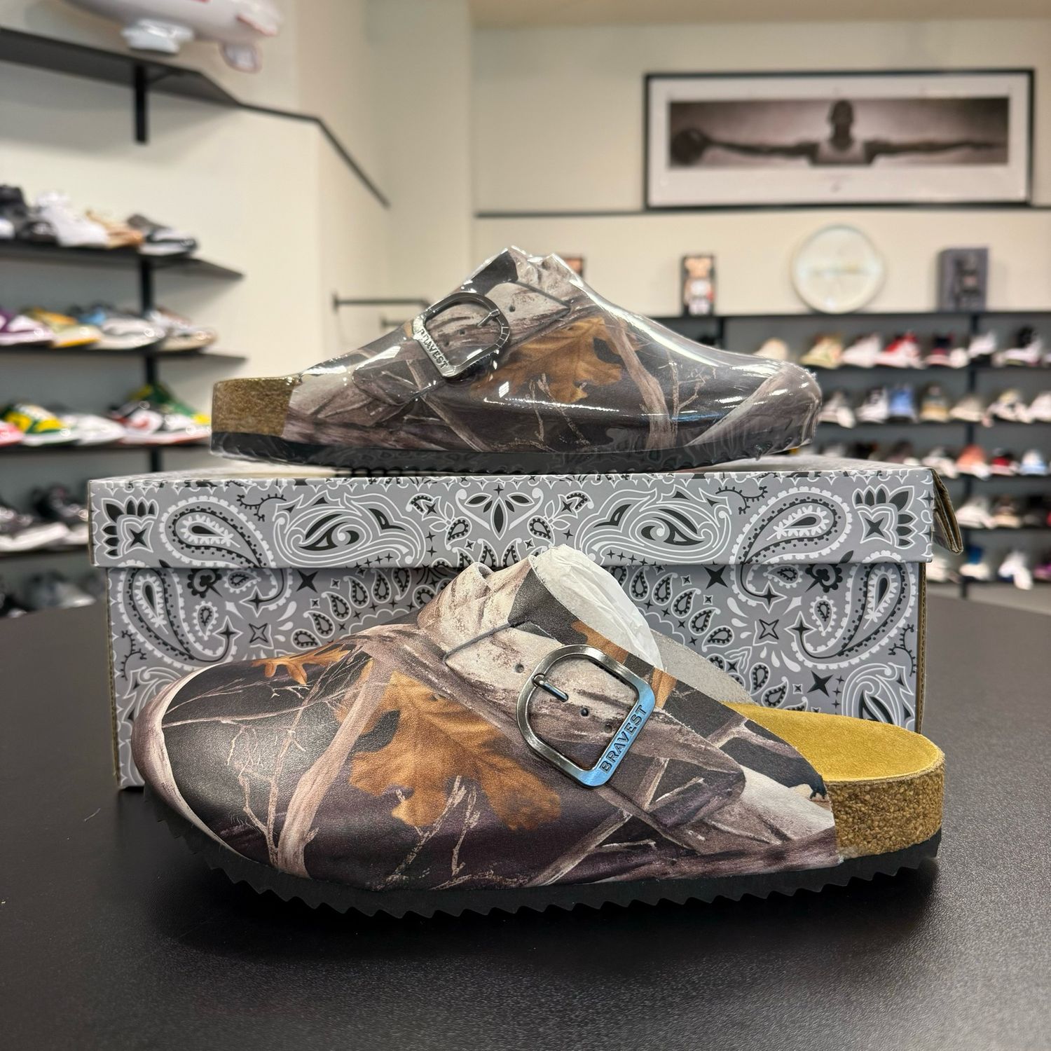 BRAVEST STUDIOS TREE CAMO CLOGS