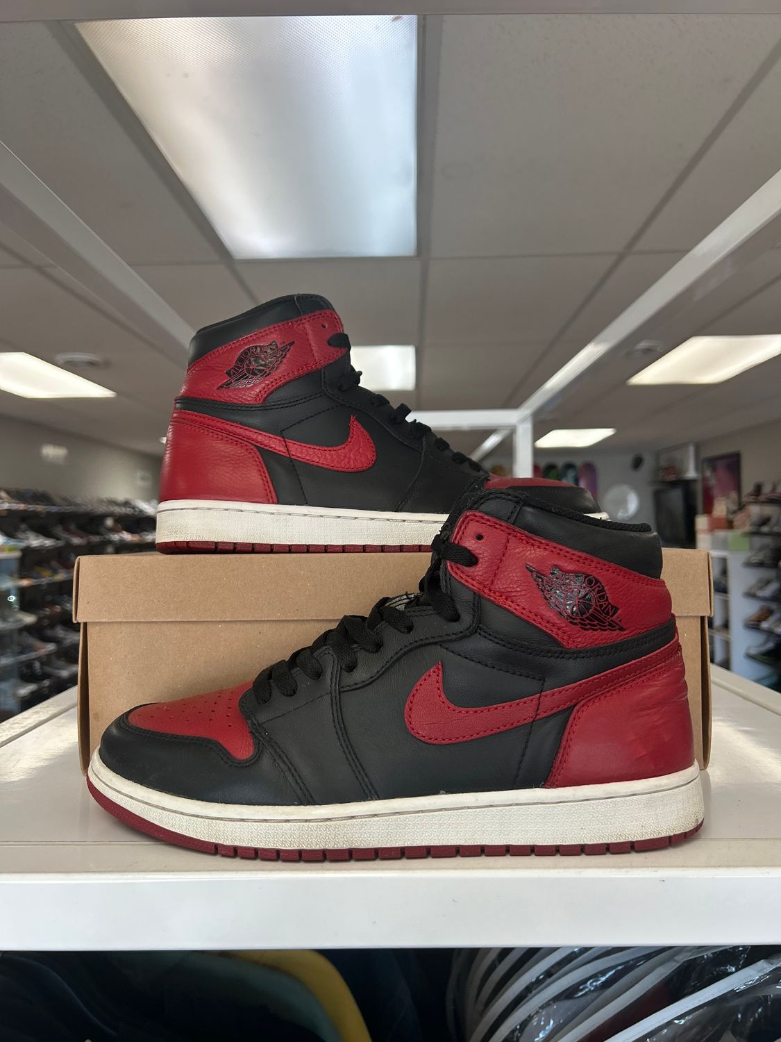 PONB AIR JORDAN 1 RETRO HIGH BRED BANNED (2016) SIZE 10