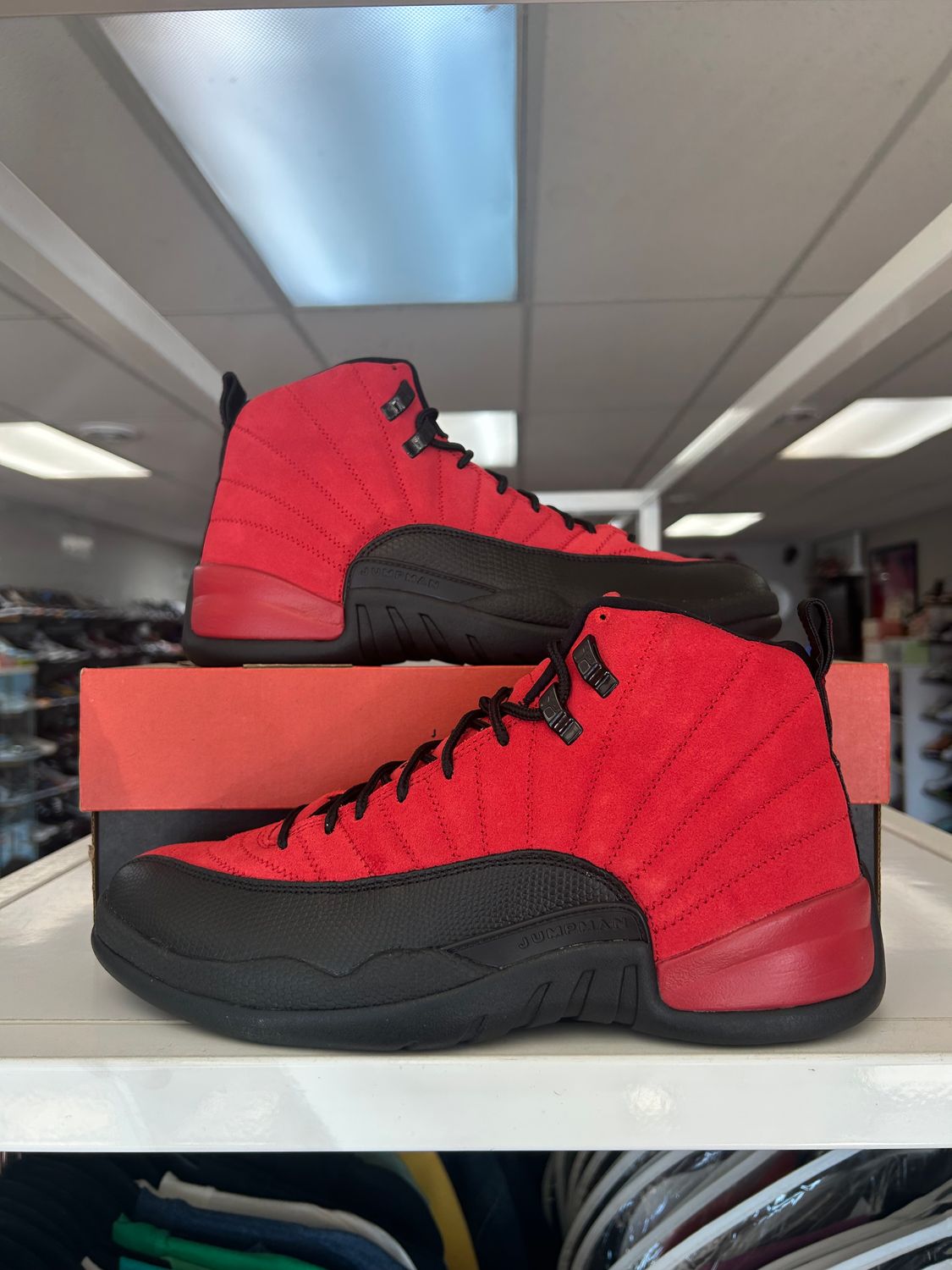 PO AIR JORDAN 12 RETRO REVERSE FLU GAME SIZE 10