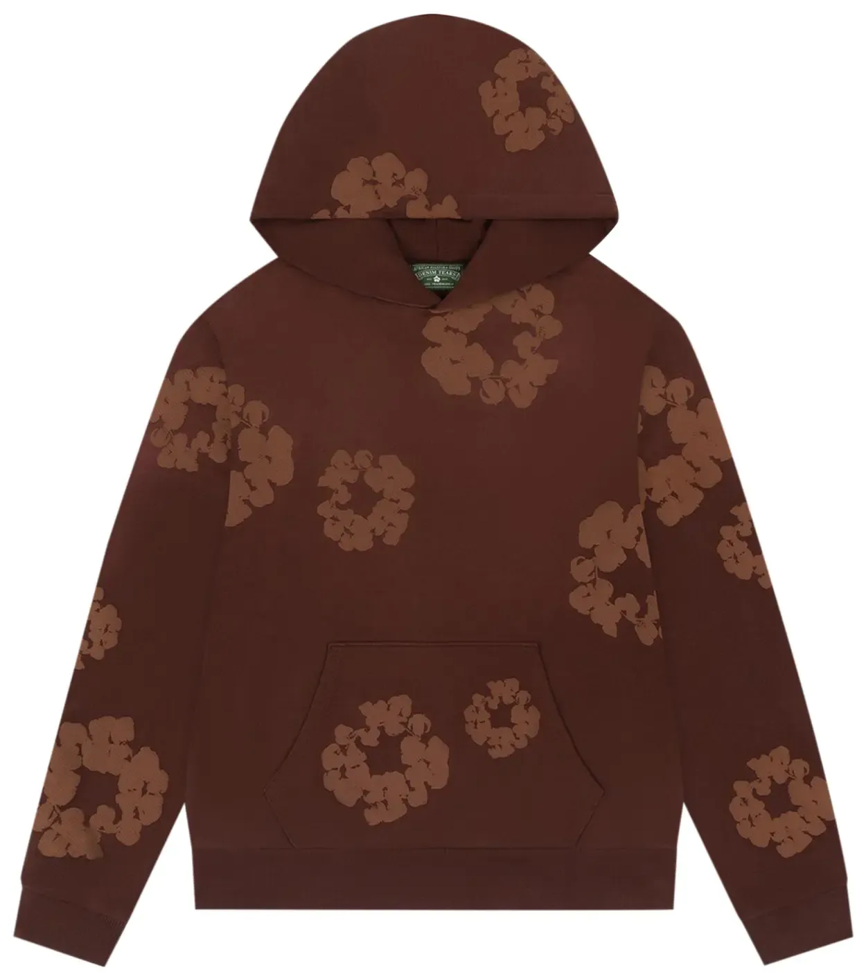 NEW DENIM TEARS MONO COTTON WREATH HOODIE BROWN