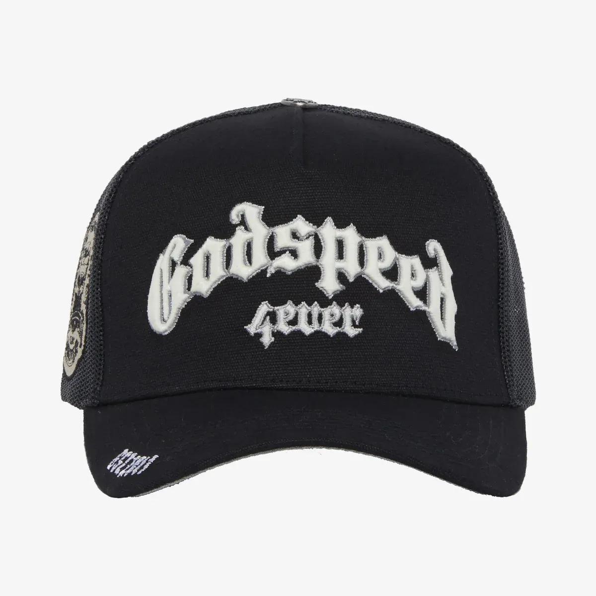 NEW GODSPEED FOREVER TRUCKER SNAPBACK HAT BLACK