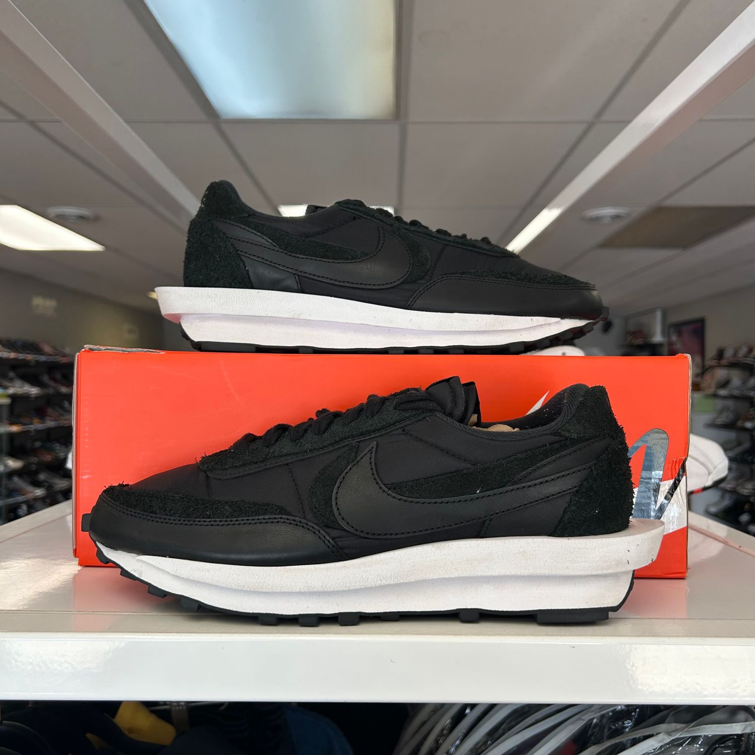 PO NIKE LD WAFFLE SACAI BLACK BYLON SIZE 11