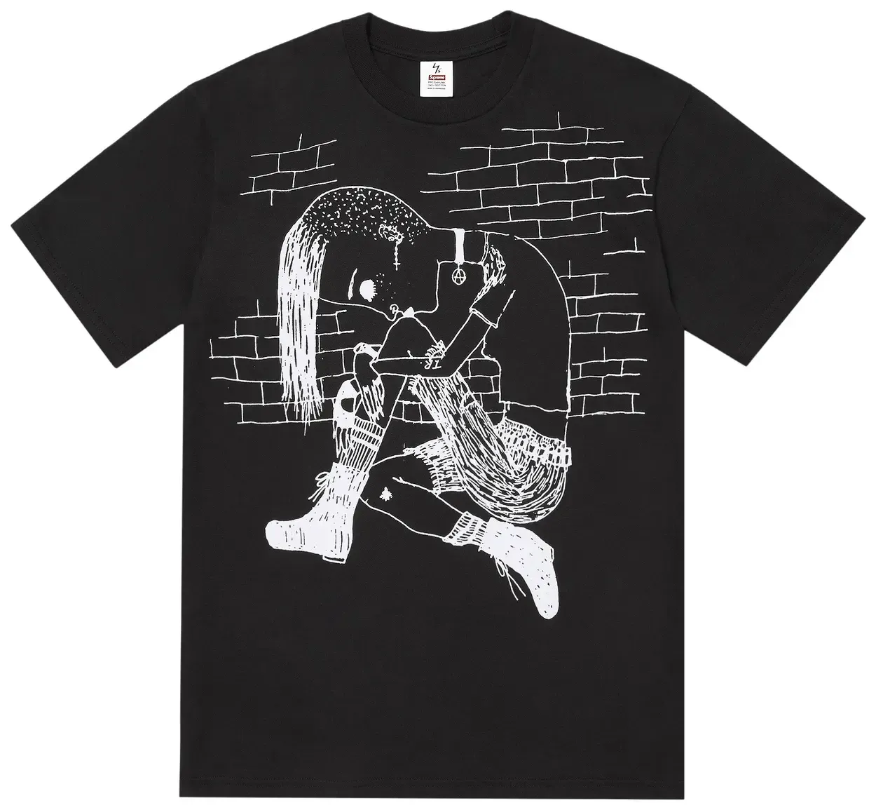 NEW SUPREME YOHJI YAMAMOTO THINKER TEE BLACK