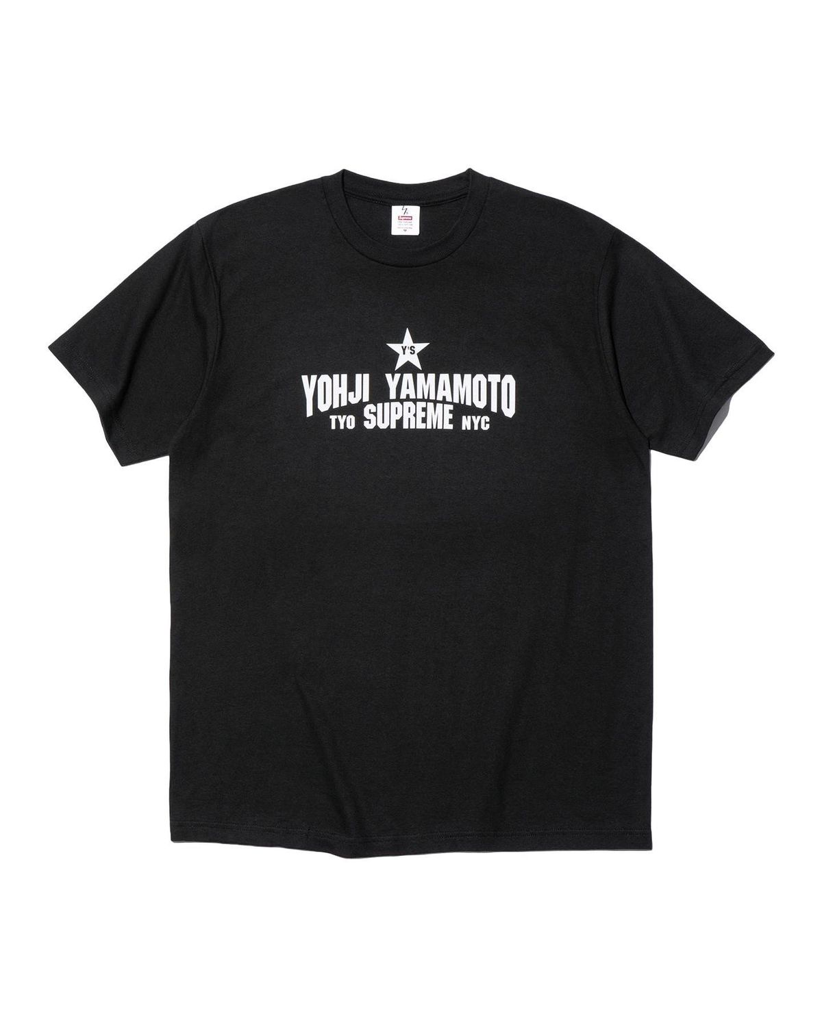 NEW SUPREME YOHJI YAMAMOTO STAR TEE BLACK