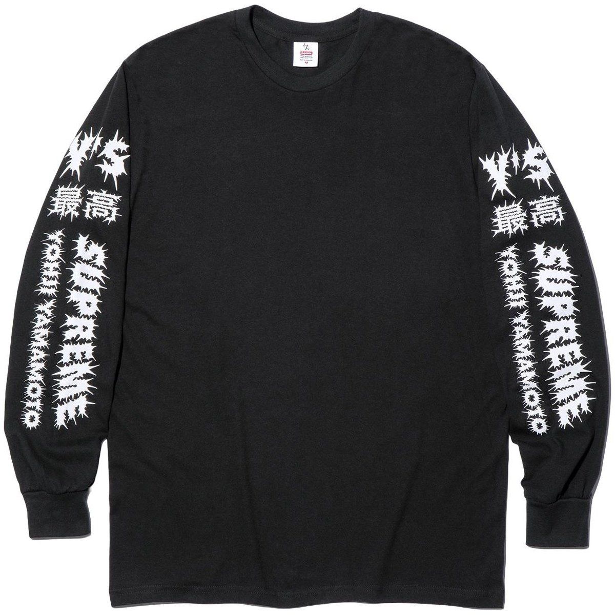 NEW SUPREME YOHJI YAMAMOTO L/S TEE BLACK
