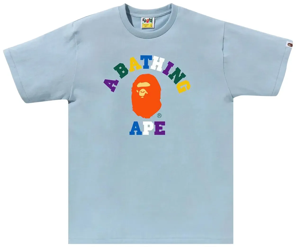 NEW BAPE COLLEGE COLORS SAX TEE