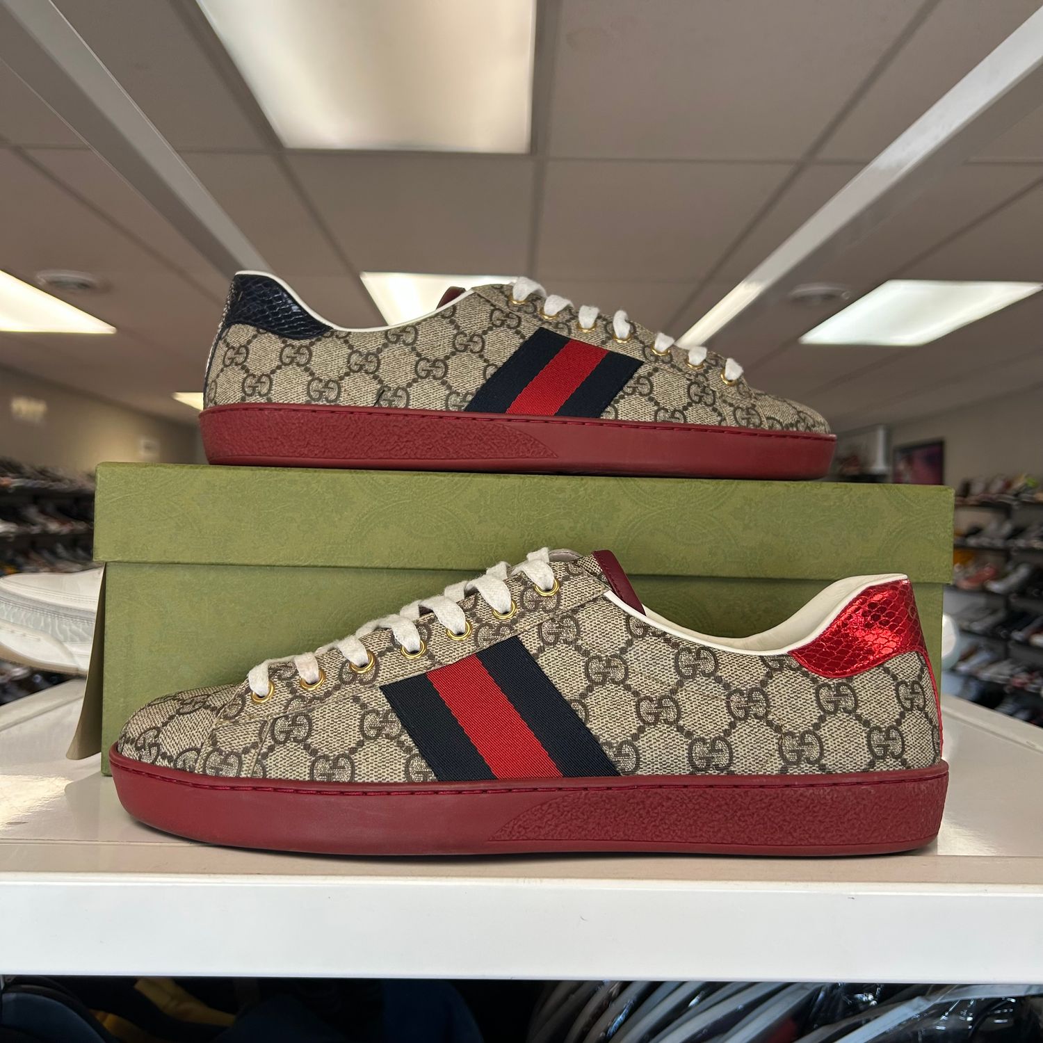 PO GUCCI ACE GG SUPREME SNEAKER SIZE 10 GUCCI