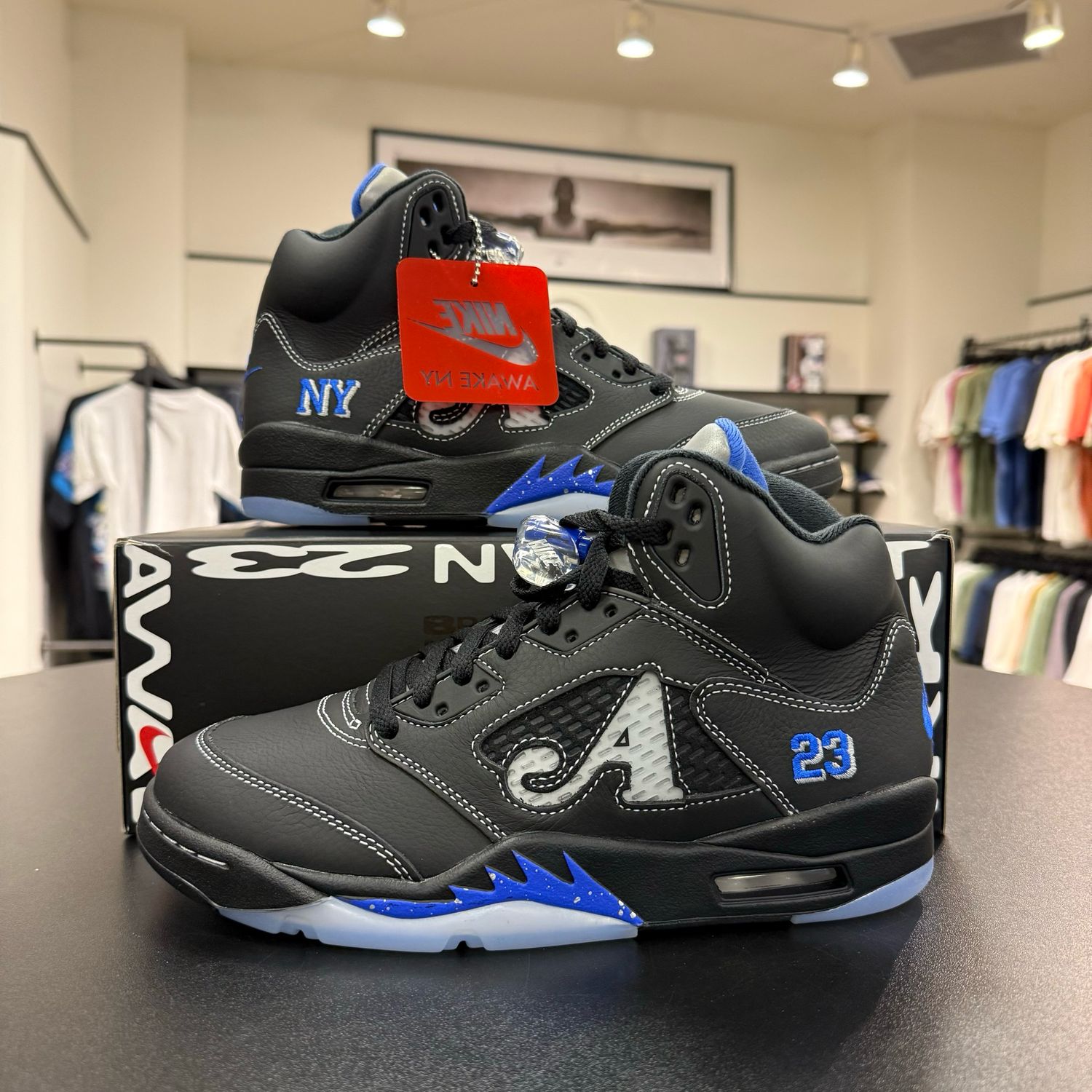 NEW AIR JORDAN 5 RETRO AWAKE NY BLACK