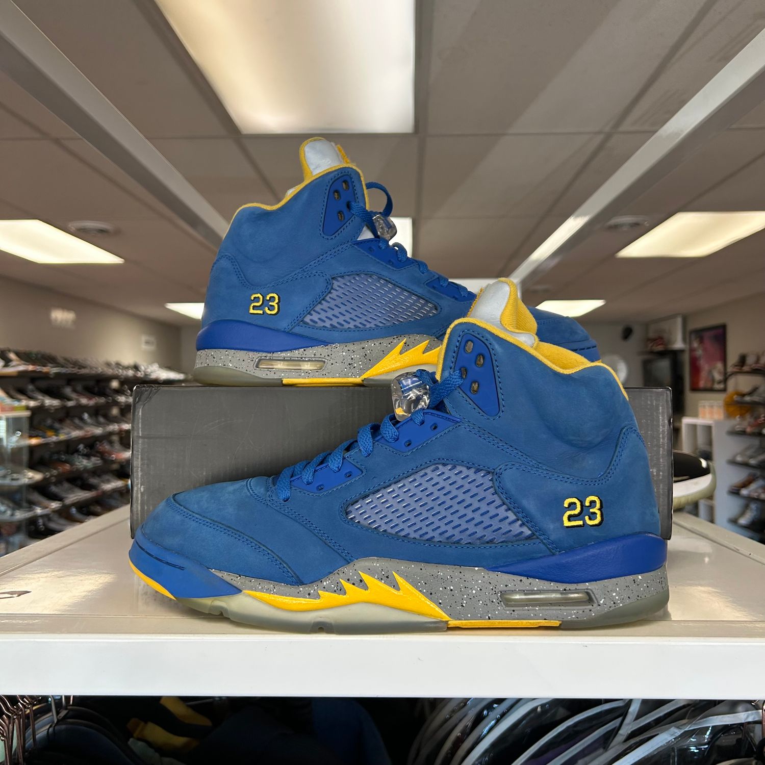 PO AIR JORDAN 5 RETRO JSP LANEY VARSITY ROYAL SIZE 12