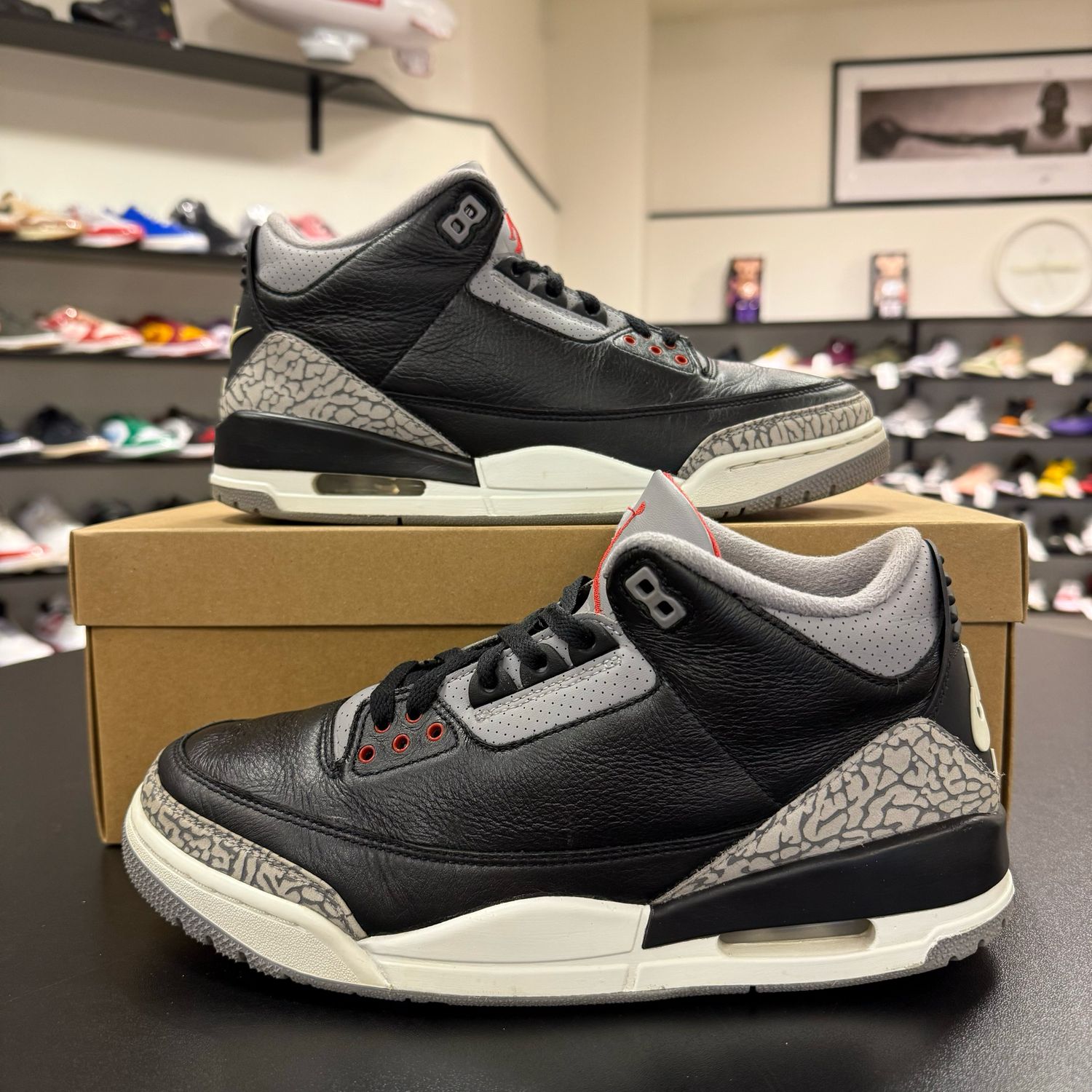 PO NB AIR JORDAN 3 BLACK CEMENT (2024) SIZE 9.5