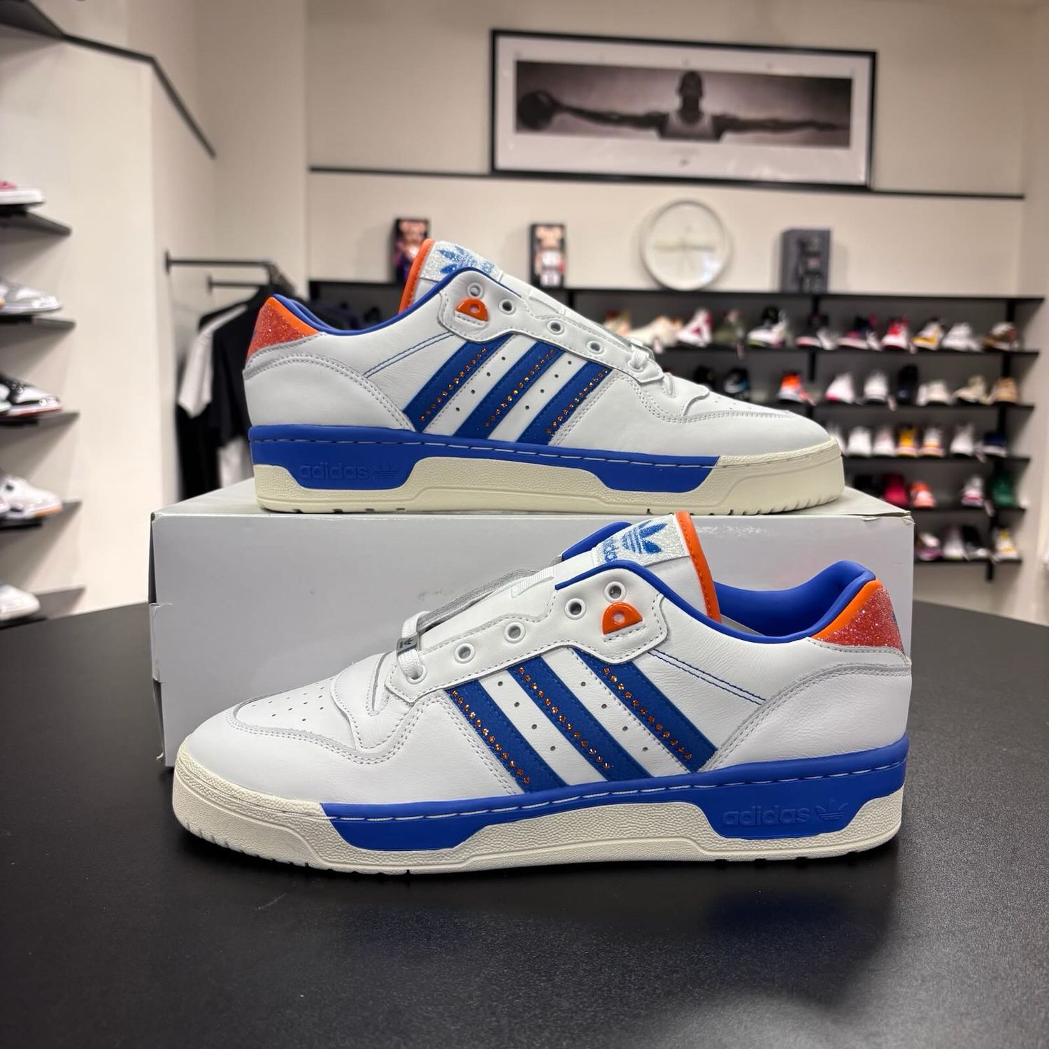 NEW ADIDAS RIVALRY LOW SWAROVSKI SIZE 11.5