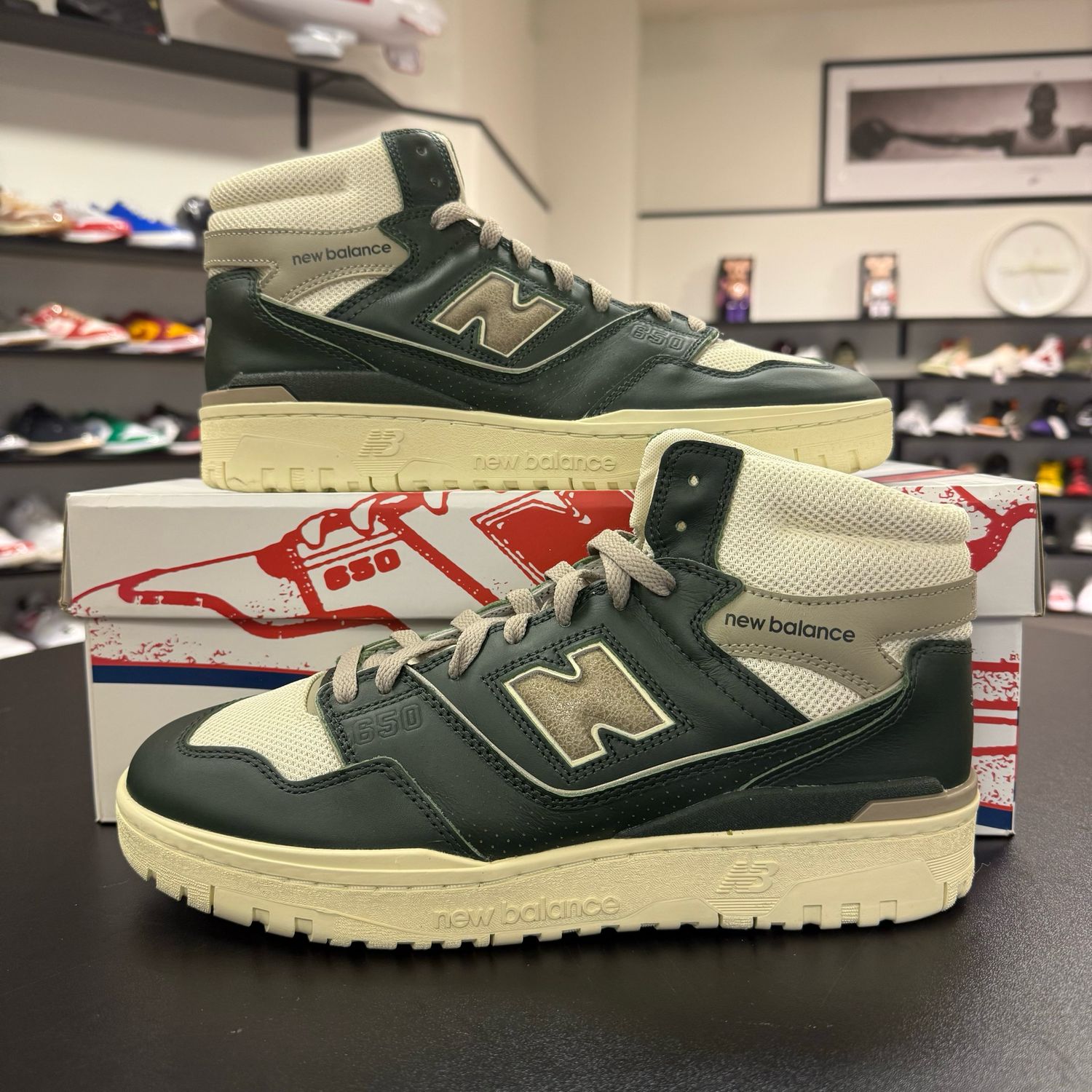 NEW NEW BALANCE 650R AIME LEON DORE GREEN