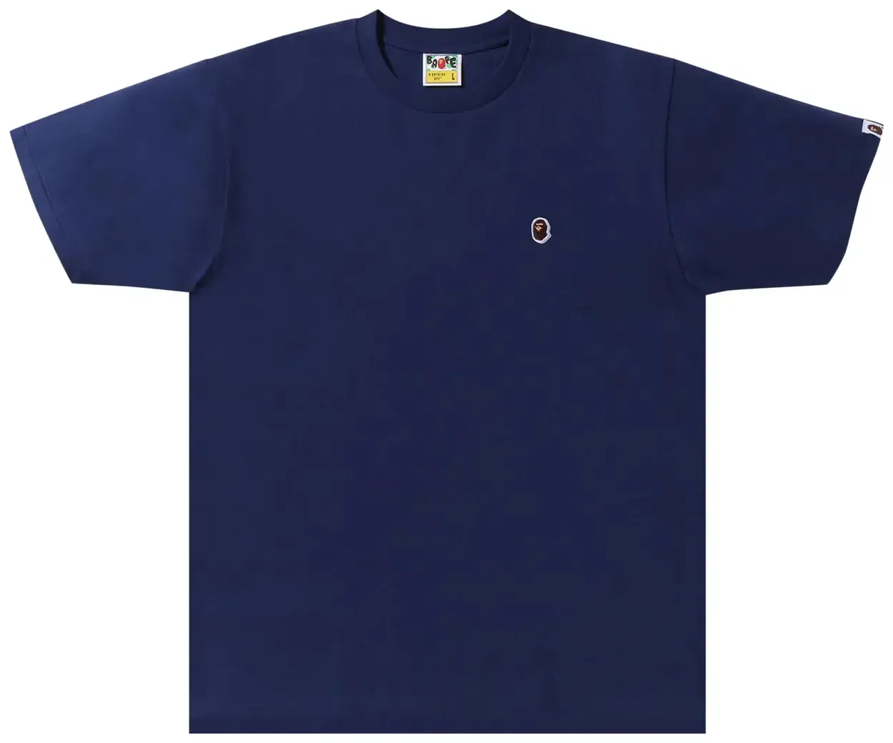 NEW BAPE ONE POINT TEE NAVY