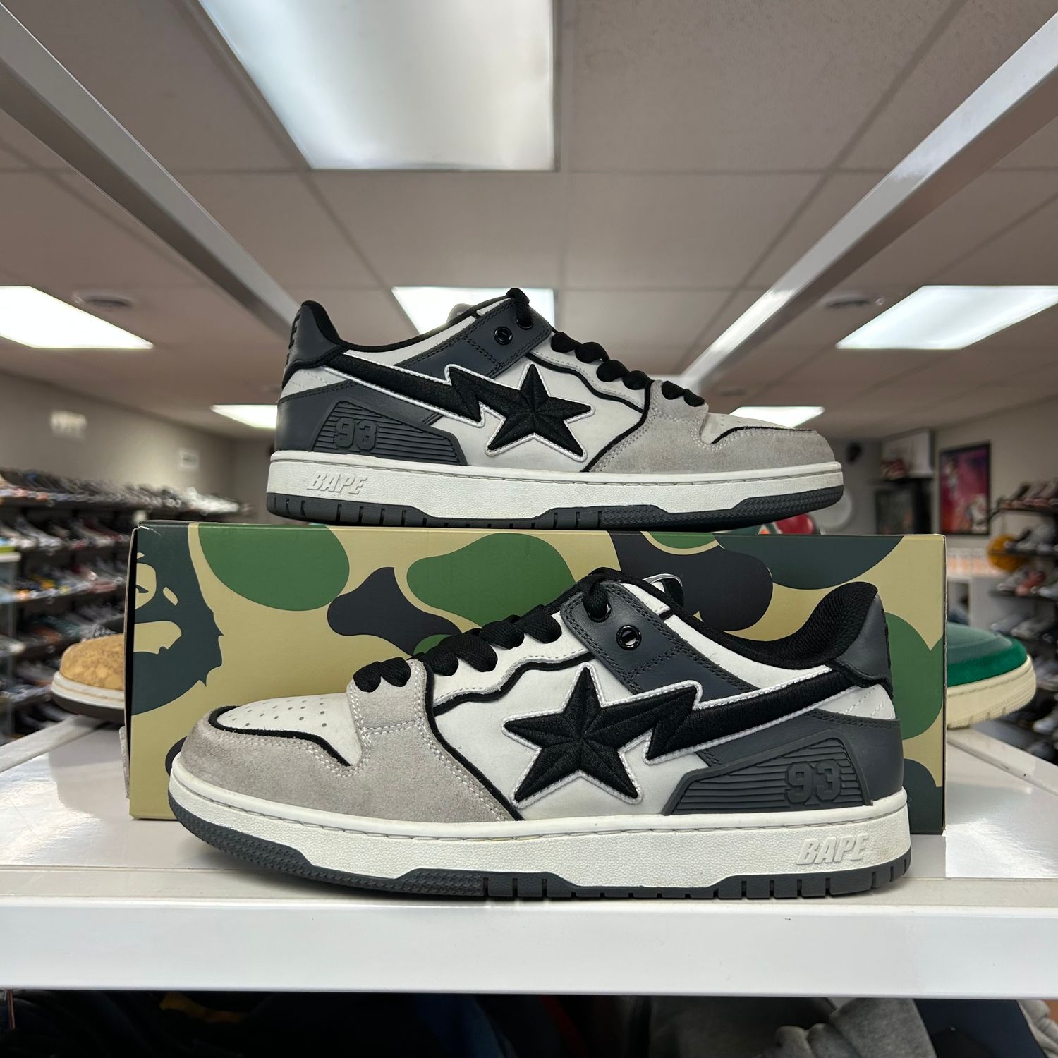 PO A ABTHING APE SK8 STA #5 BLACK SIZE 9