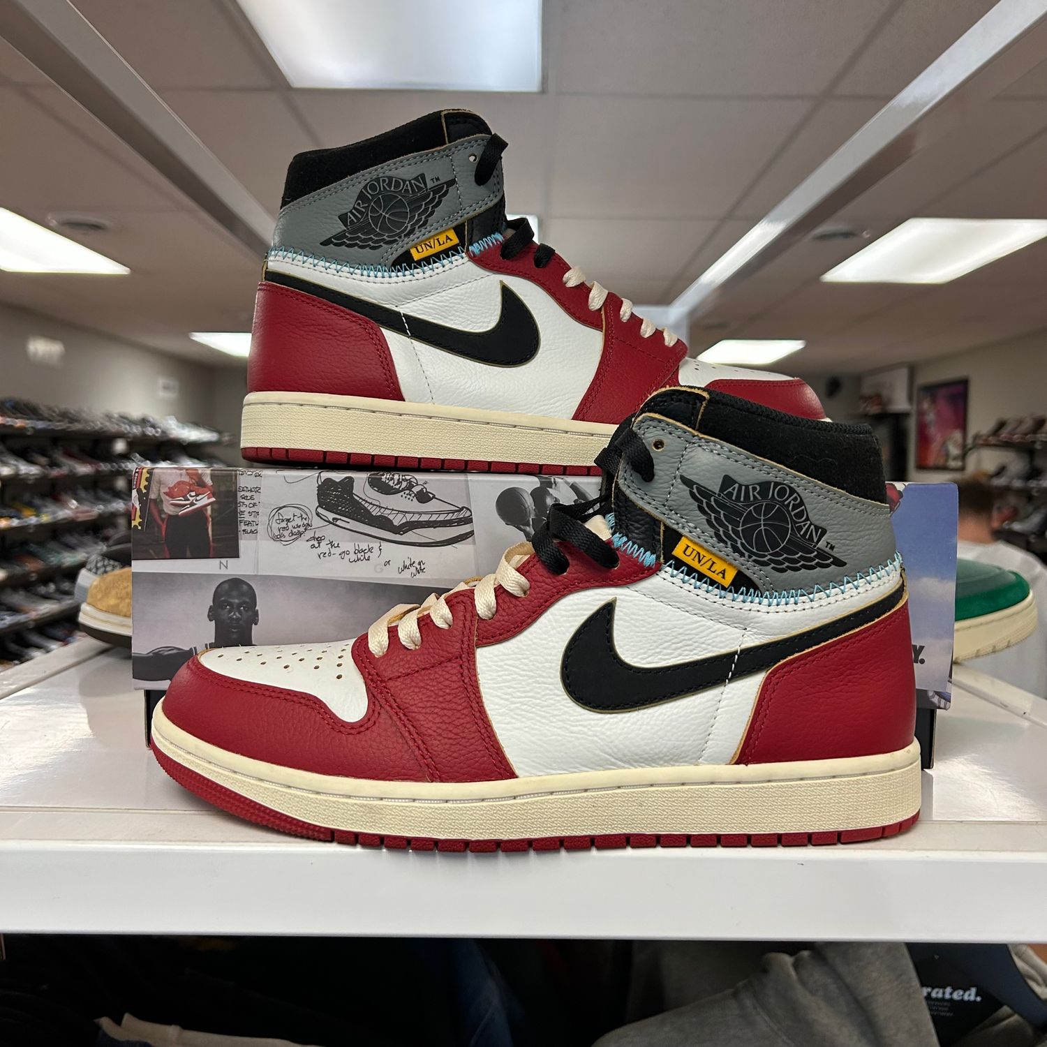 PO AIR JORDAN 1 RETRO HIGH OG SP UNION LA CHICAGO SHADOW SIZE 9