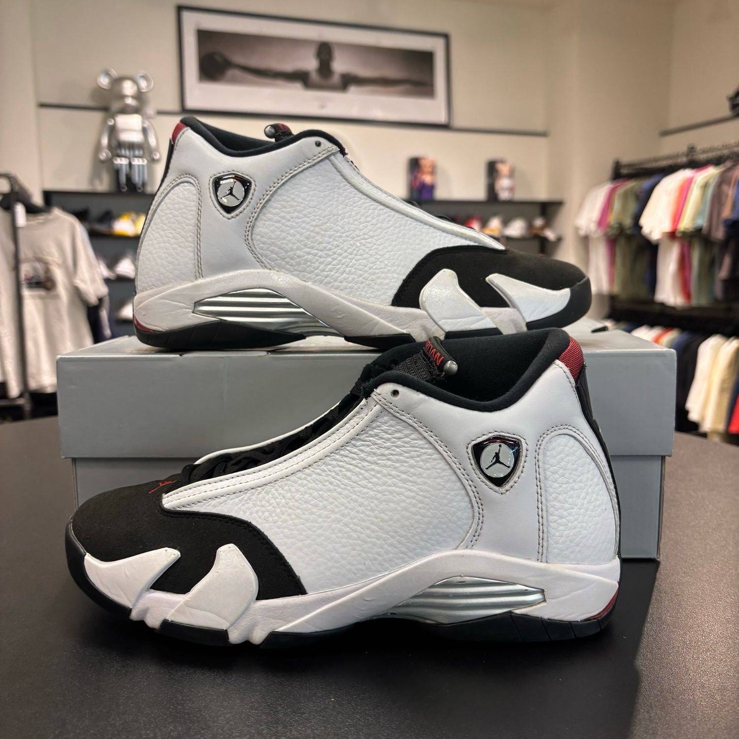PO AIR JORDAN 14 BLACK TOE (FLAW) (2024) SIZE 8