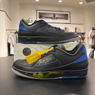 PO AIR JORDAN 2 RETRO LOW SP OFF-WHITE BLACK BLUE SIZE 10.5