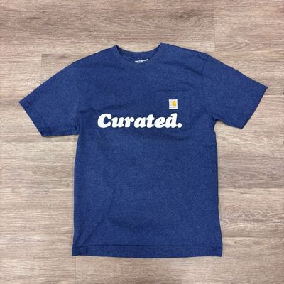 CURATED CARHARTT TEE HEATHER NAVY