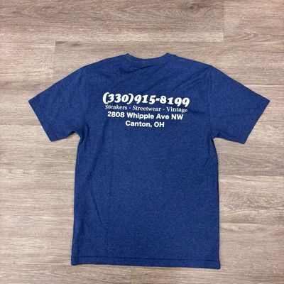 CURATED CARHARTT TEE HEATHER NAVY