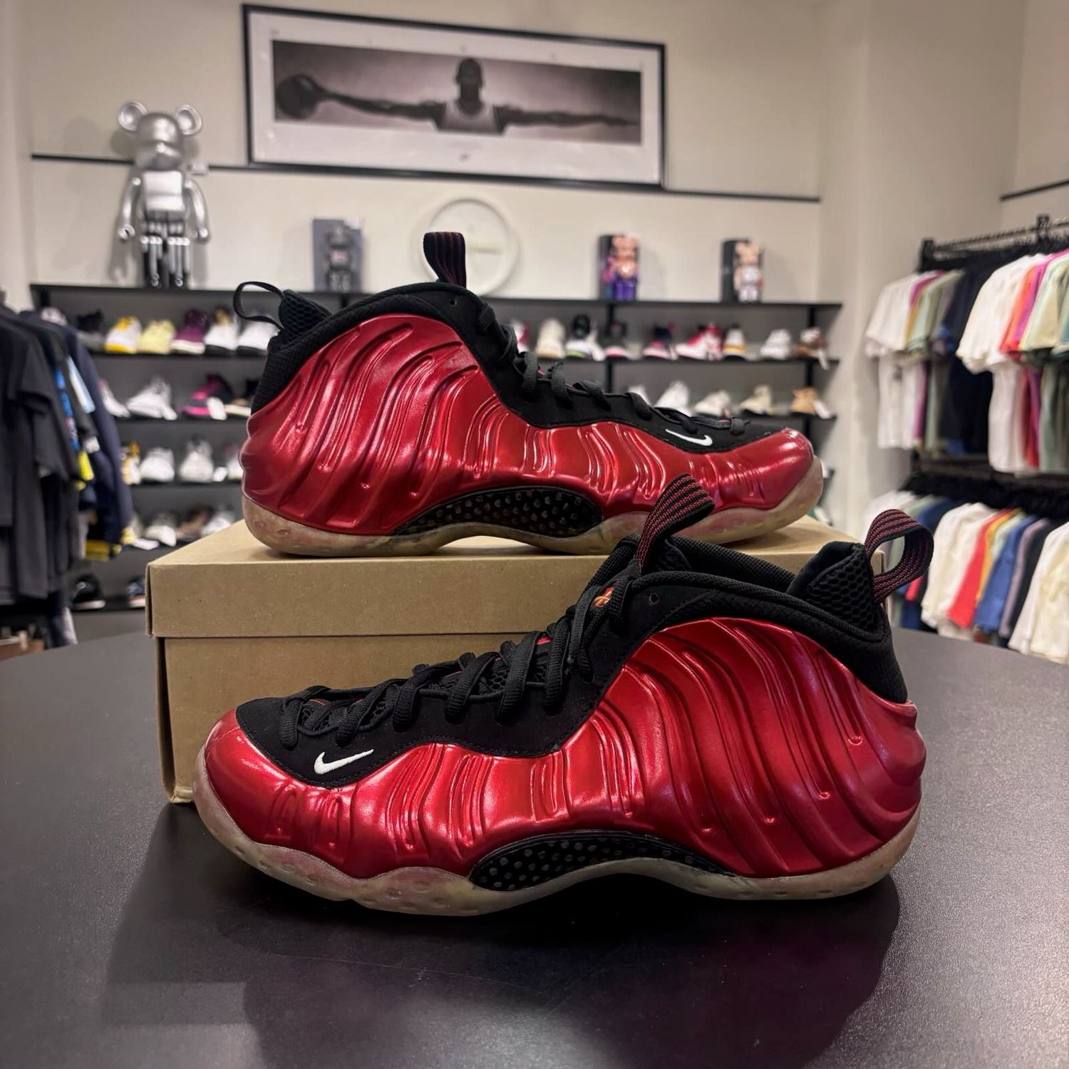 PO2 NB NIKE AIR FOAMPOSITE ONE METALLIC RED 2012 SIZE 12