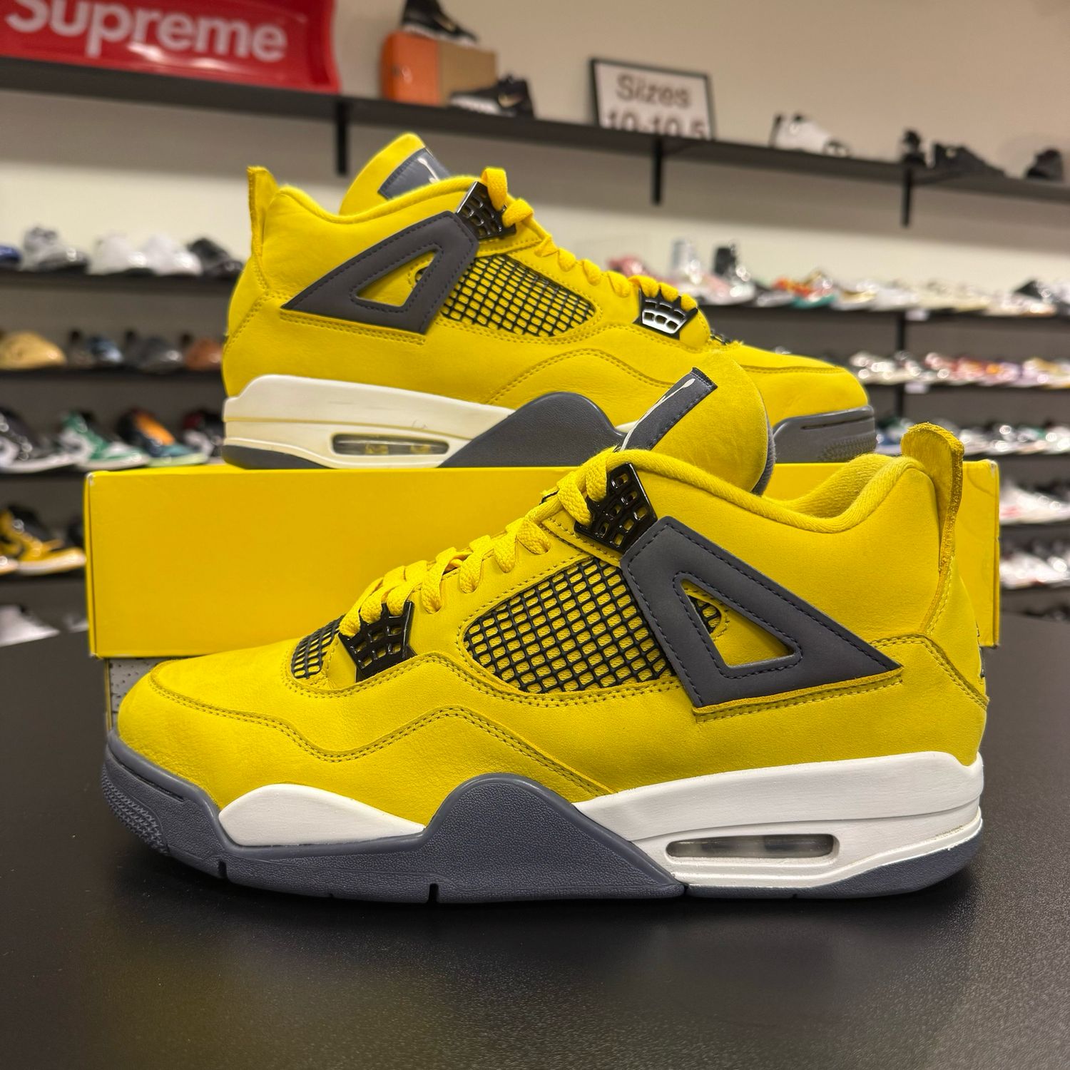 PO3 AIR JORDAN 4 RETRO LIGHTNING (2021) SIZE 12