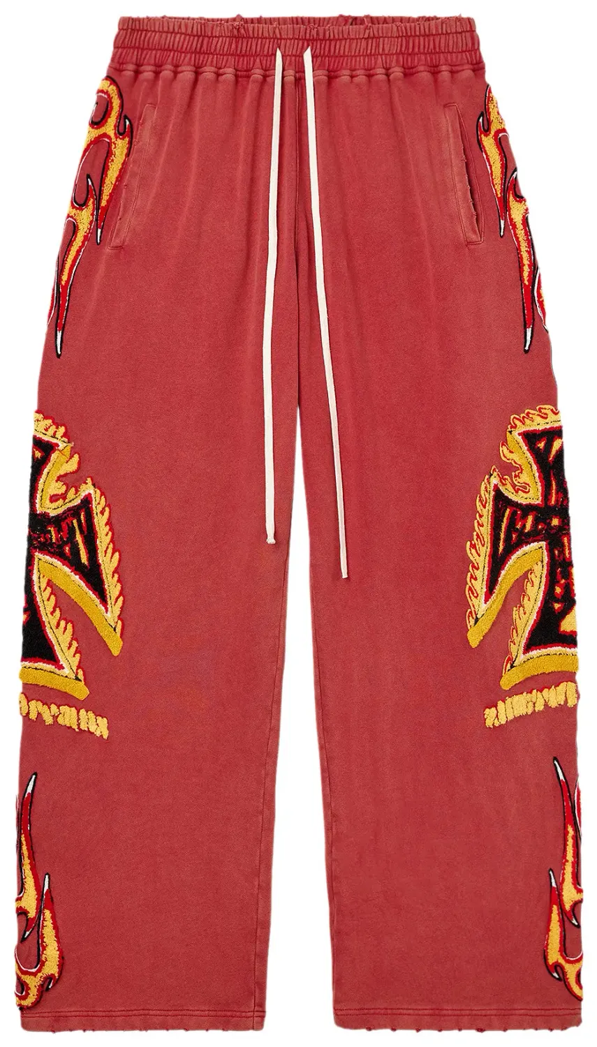 NEW VALE FOREVER LA FLARE SWEATS RED