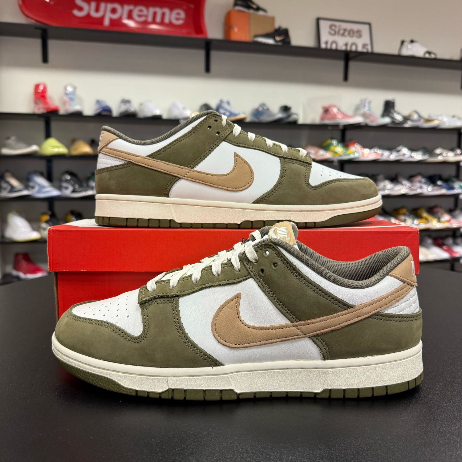 PO NIKE DUNK LOW MEDIUM OLIVE HEMP 12.5