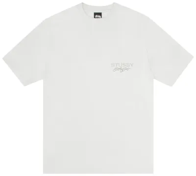 NEW STUSSY SURF CLUB PIG. DYED TEE NATURAL