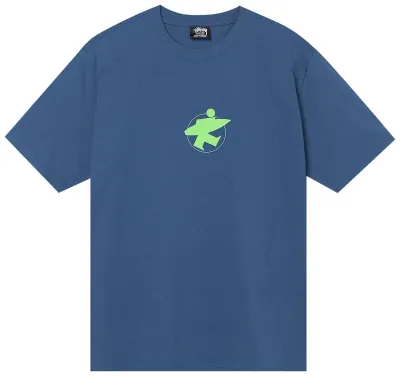 STUSSY SURF STOCK TEE BLUE