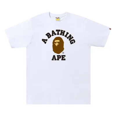 NEW BAPE COLLEGE TEE WHITE