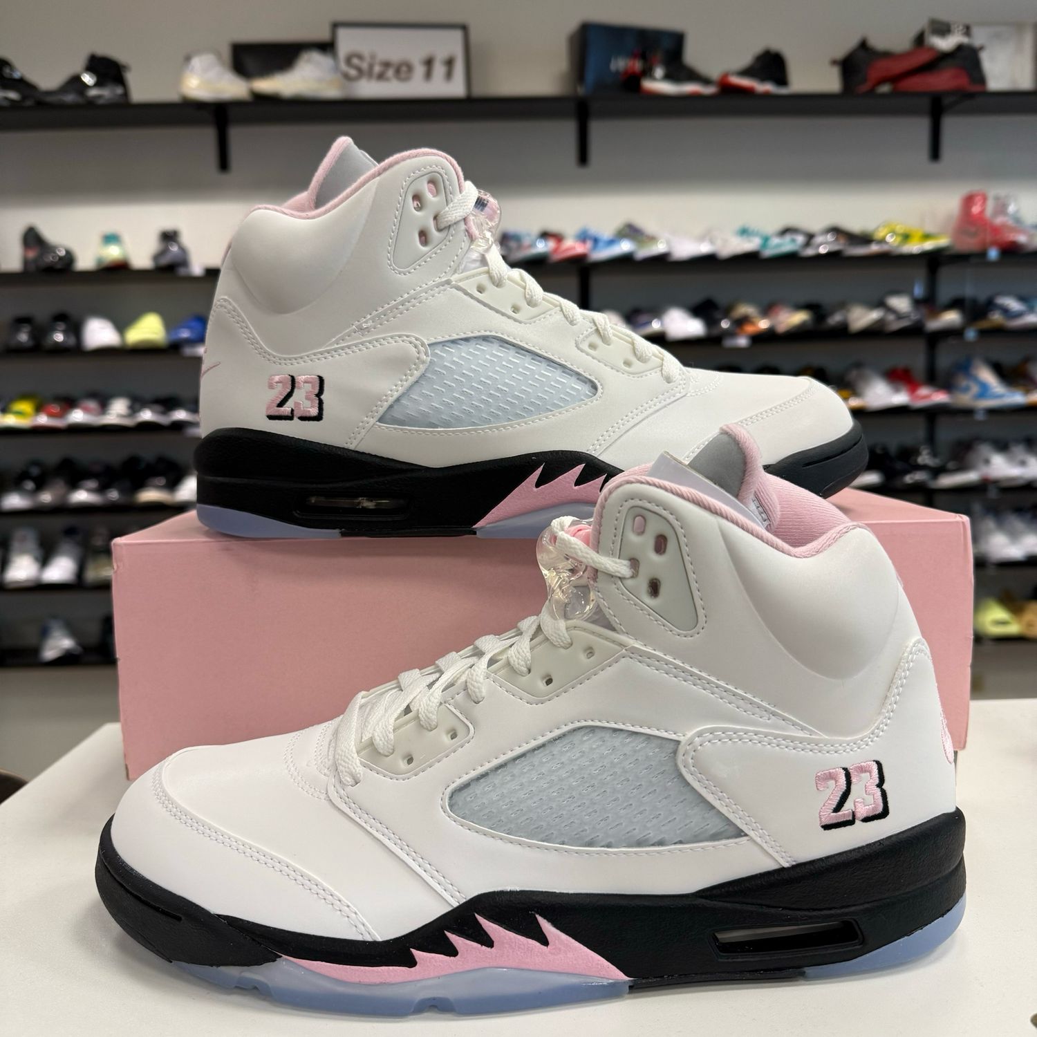 NEW AIR JORDAN 5 RETRO MEDIUM SOFT PINK