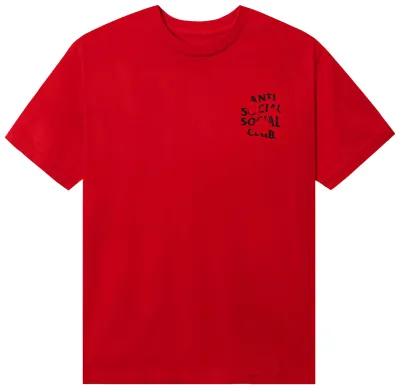 NEW ANTI SOCIAL SOCIAL CLUB SEEING THE FEELING TEE RED