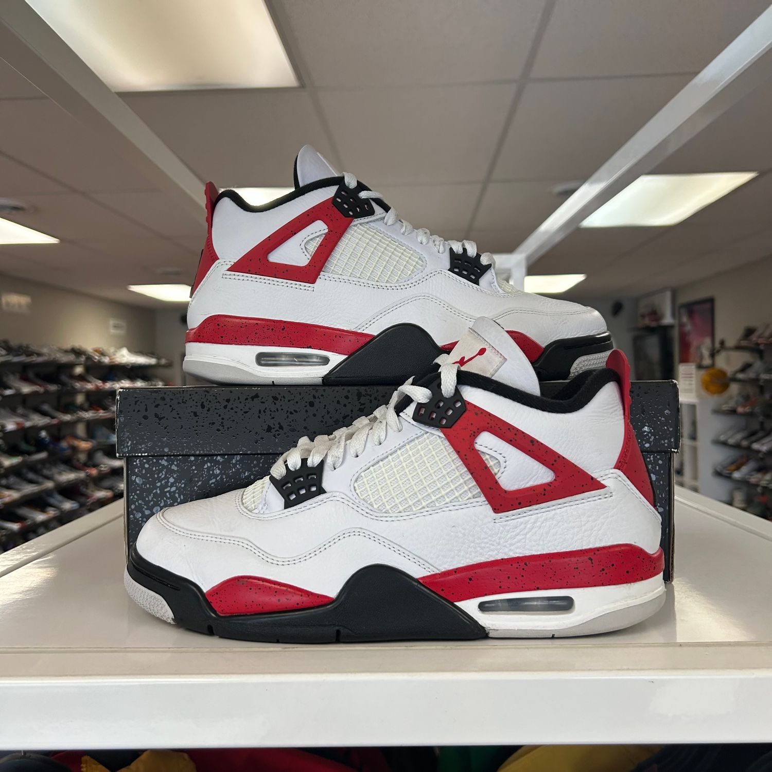 PO AIR JORDAN 4 RETRO RED CEMENT SIZE 9