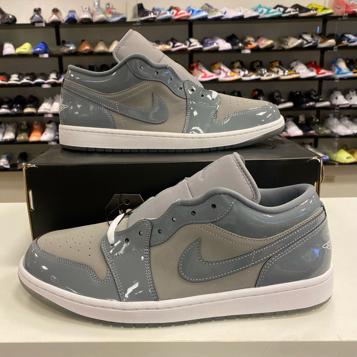 NEW DB AIR JORDAN 1 LOW SE MEDIUM GREY COOL GREY WHITE SIZE 13