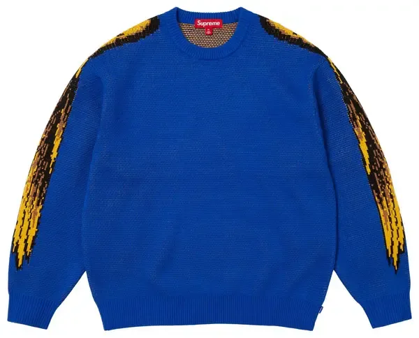 NEW SUPREME ANTIHERO EAGLE SWEATER BLUE