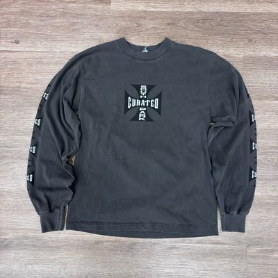 NEW CURATED WC CHOPPERS L/S TEE WASHED BLACK