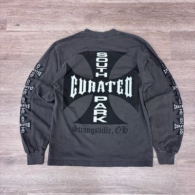 NEW CURATED WC CHOPPERS L/S TEE WASHED BLACK