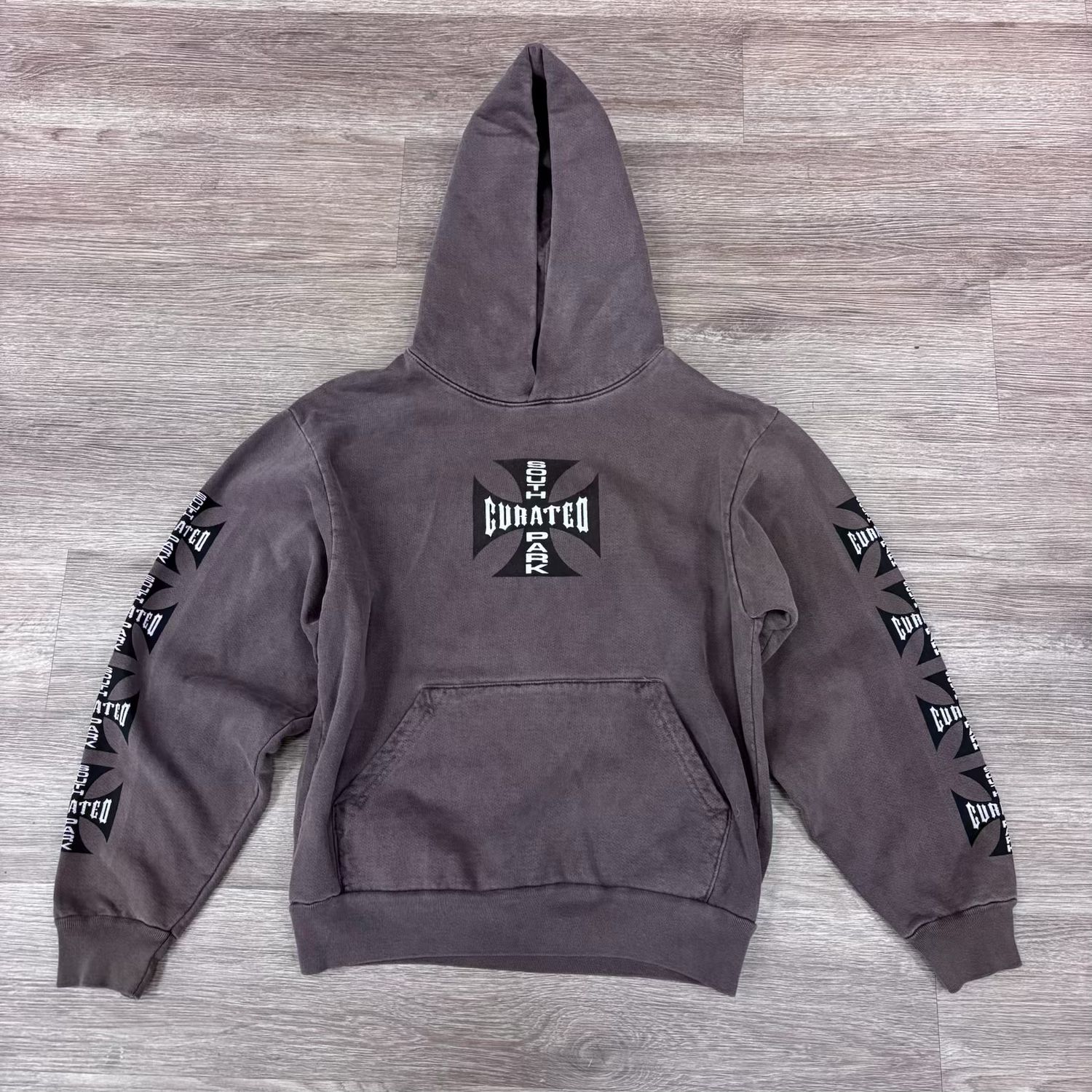 NEW CURATED WC CHOPPERS HOODIE BROWN