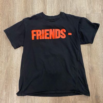 PO VLONE FRIENDS T-SHIRT BLACK RED SIZE M